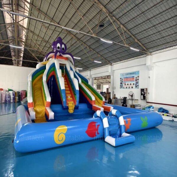 Octopus Inflatable Double Water Slide - Image 2