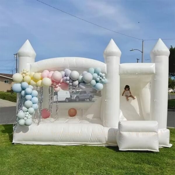 White Inflatable Bounce House