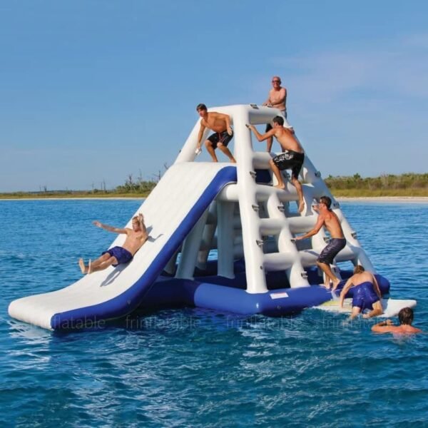 inflatable water slide with climbing wall